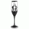 Epic Products Decorated Painted Glassware His Hand-Decorated Champagne Flute