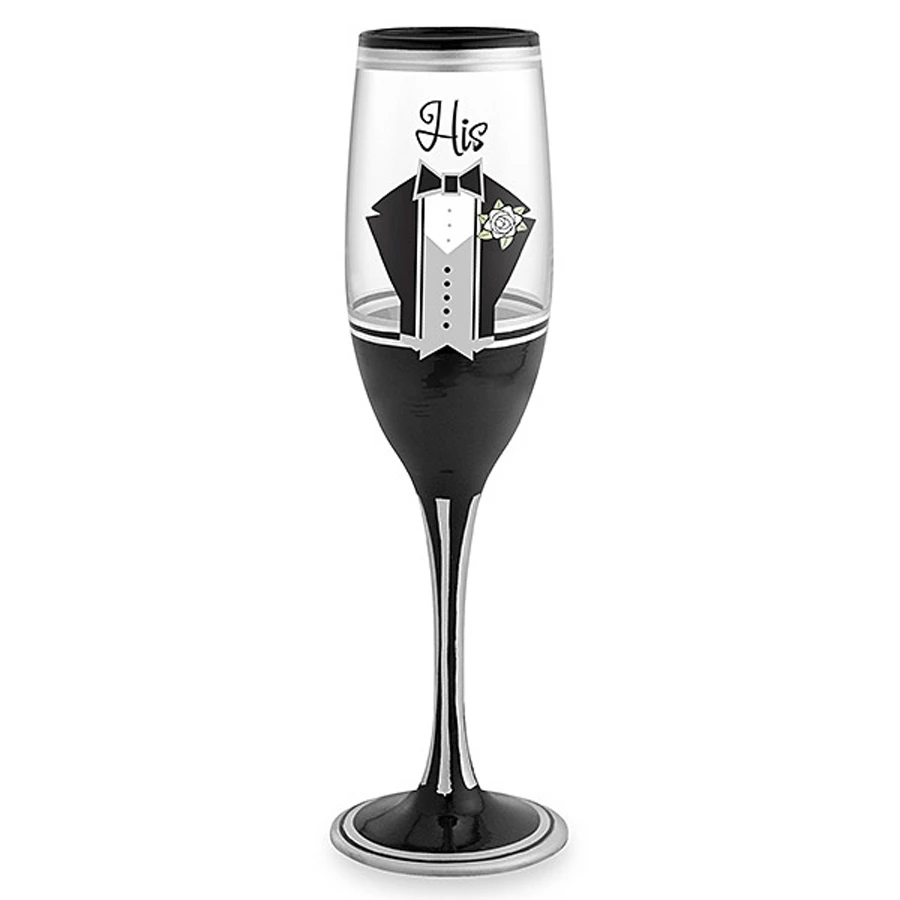 Hot Sale π― Epic Products Decorated Painted Glassware His Hand-Decorated Champagne Flute β 1 Epic Products Decorated Painted Glassware His Hand-Decorated Champagne Flute