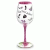 Epic Products Sip, Swirl & Shop Hand-Decorated Wine Glass