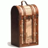 True Fabrications True Fanrications 2-Bottle Treasure Map Wine Box Wine Carry Bags