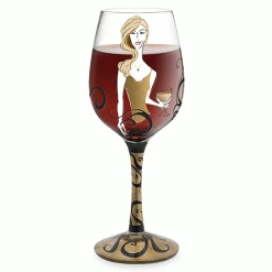 Epic Products Decorated Painted Glassware Cougars Prefer Hand-Decorated Wine Glass