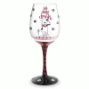 Epic Products Sit... Stay... Drink! Hand-Decorated Wine Glass Decorated Painted Glassware