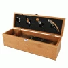 Corkscrew Sets True Fabrications Bamboo Single Bottle Accessory Gift Set