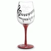 Epic Products Decorated Painted Glassware Rhythm In Wine Hand-Decorated Wine Glass