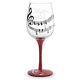 Epic Products Decorated Painted Glassware Rhythm In Wine Hand-Decorated Wine Glass