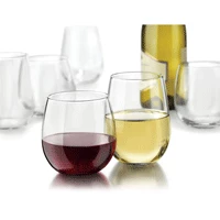 Libbey Vina Stemless Red And White Wine Glass Set (Set Of 12)