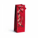 True Fabrications Wine & Liquor Gift Bags Wildflower Ruby Wildflowers Bag - Set Of 4