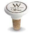 Epic Products Wine Bottle Stoppers W Is For Wine Ceramic Bottle Stopper