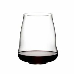 Riedel Winewings Glasses Riedel Winewings Cabernet Stemless Wine Glasses Set Of 4 + Merlot Decanter