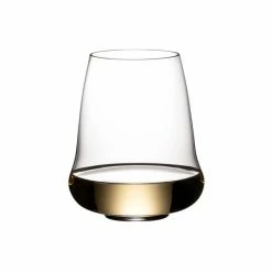 Riedel Winewings Riesling / Champagne Stemless Wine Glasses - Set Of 2 Riedel Winewings Glasses